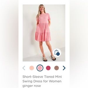 ISO DO NOT BUY Old Navy Tiered Swing Dress in Ginger Rose (Large or Medium)